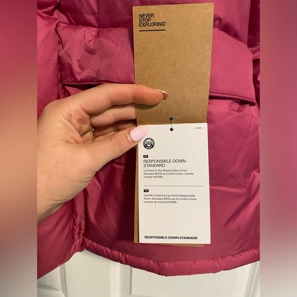 Mens THE NORTH FACE HMLYN Down Parka Jacket Red Violet - Picture 8 of 15